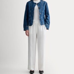 NWT Everlane Women's Linen Easy Pant in White, Size Medium